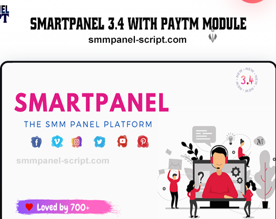 SmartPanel 3.4 SMM Panel with Paytm Module
