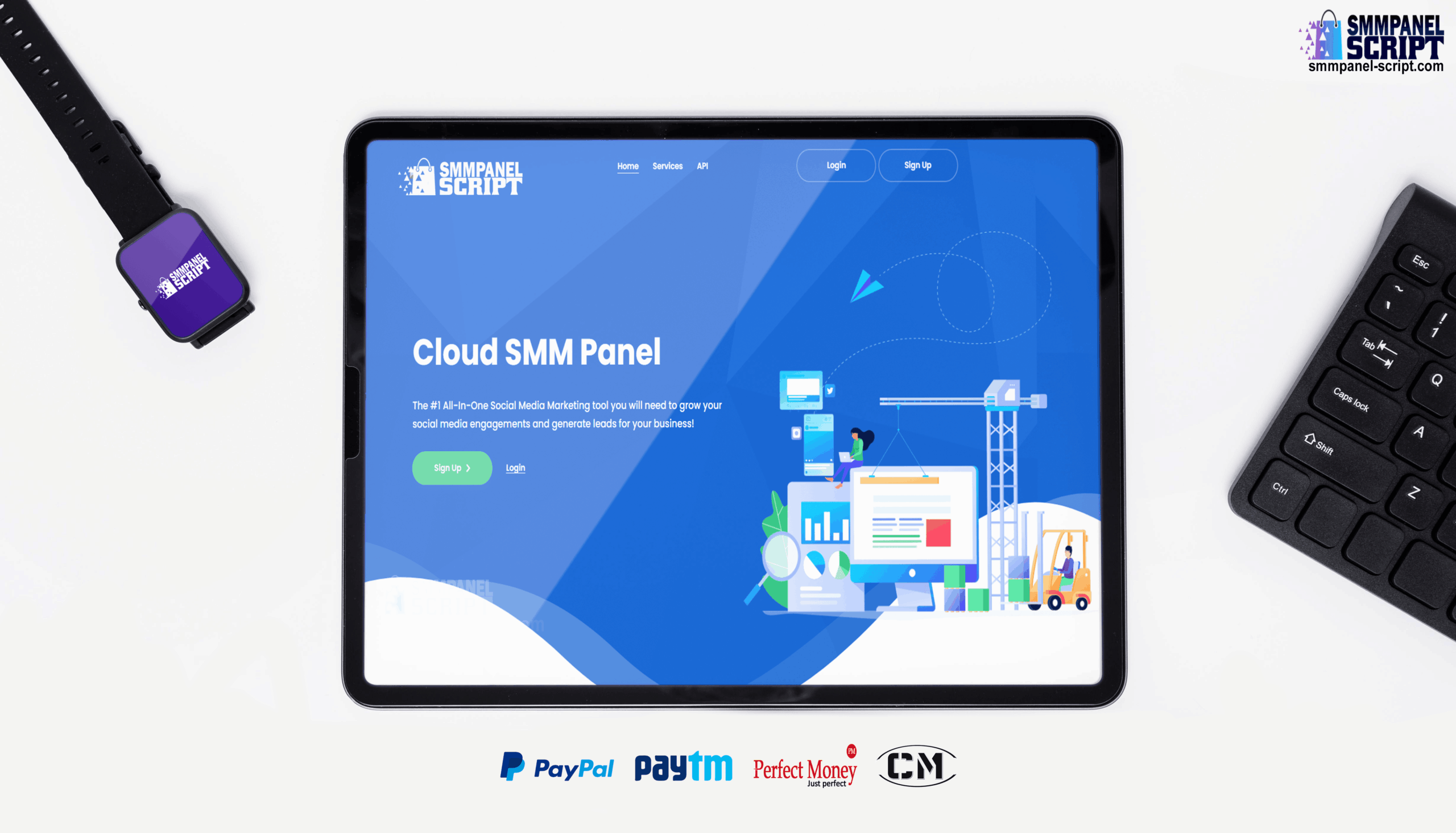 Cloud SMM Panel Script - Perfect Money + Cashmaal